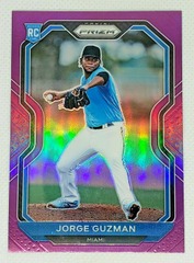 2021 Panini Prizm Purple #27 Jorge Guzman Miami